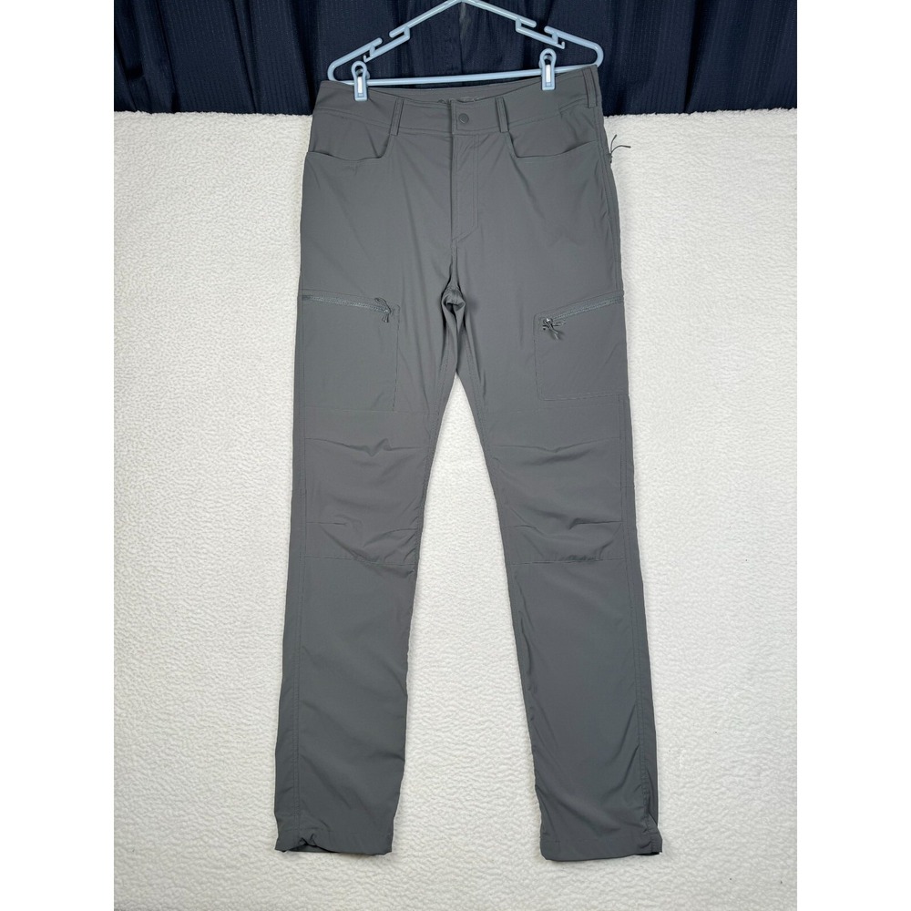 NRS Cargo Pants Mens 33x34 Gray Stretch Relaxed Comfort Outdoor